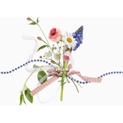 卡通手绘文艺范雏菊玫瑰