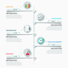 几何圆环线条信息分类ppt元素