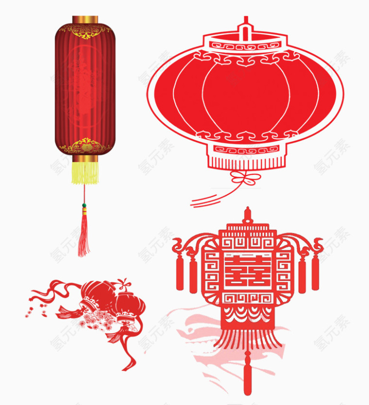 喜庆灯笼图标