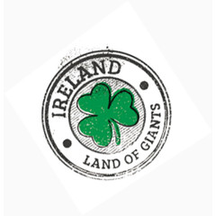 四叶草复古文艺邮戳装饰