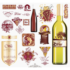 红葡萄免扣图形