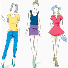 矢量女装效果图