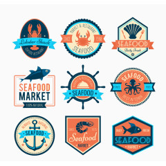 海鲜市场标签