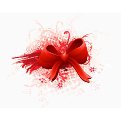 矢量红色喜庆蝴蝶结