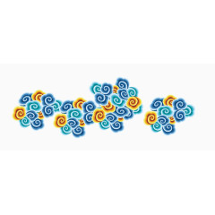 唯美中国风祥云边框装饰