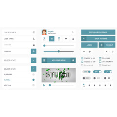 蓝色UI界面工具包