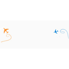 飞机飞行路线效果素材