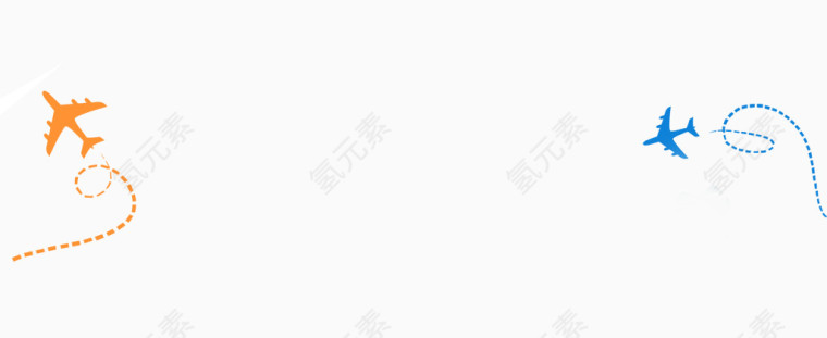飞机飞行路线效果素材