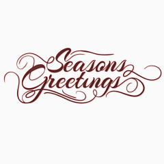 季节的问候艺术字矢量素材