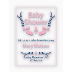 蓝色光效邀请函