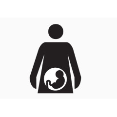 黑色孕妇图形