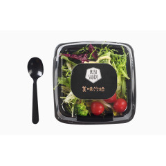 美味沙拉打包盒素材