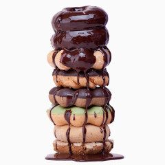 层层叠叠的甜甜圈