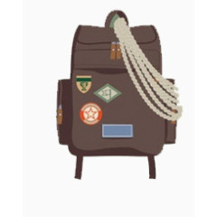 旅行用品图案元素