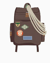 旅行用品图案元素