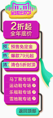 爆款产品店铺左侧悬浮窗导航悬浮设计模版 悬浮窗 侧滑