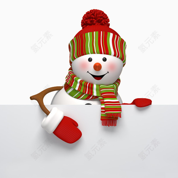 冬天雪人素材