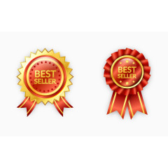 欧式销售奖章矢量图