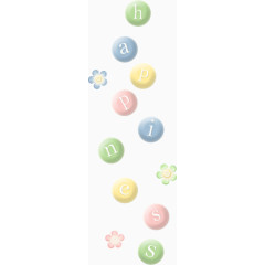 马卡龙字母装饰素材