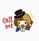 魔术女孩与兔子卡通表情包