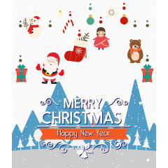 英文版圣诞节快乐素材背景