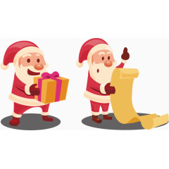 工作的圣诞老人