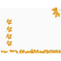 秋天黄叶PPT背景