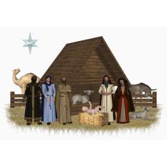 一群少数民族和一个小孩