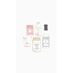 清新 手绘 卡通 可爱饮料 酒