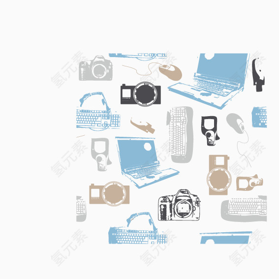 矢量印花家用电器