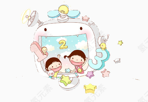 儿童教学书刊插画