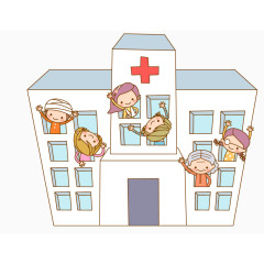 矢量医院素材