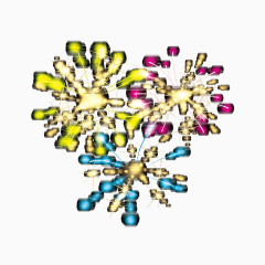 矢量漂亮的烟火