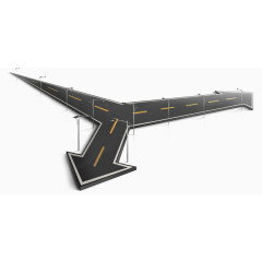 现代化公路箭头