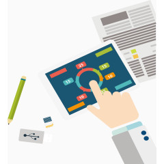 矢量图按压屏幕