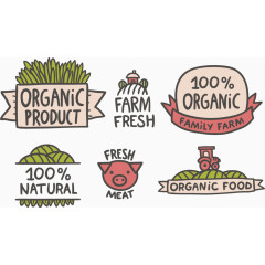 可爱儿童画风格食品标签