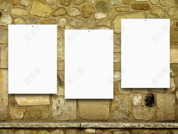 墙面上的广告牌