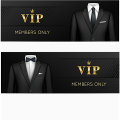 Vip名片卡片邀请函设计矢量素材