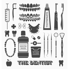 牙科牙齿保健图标