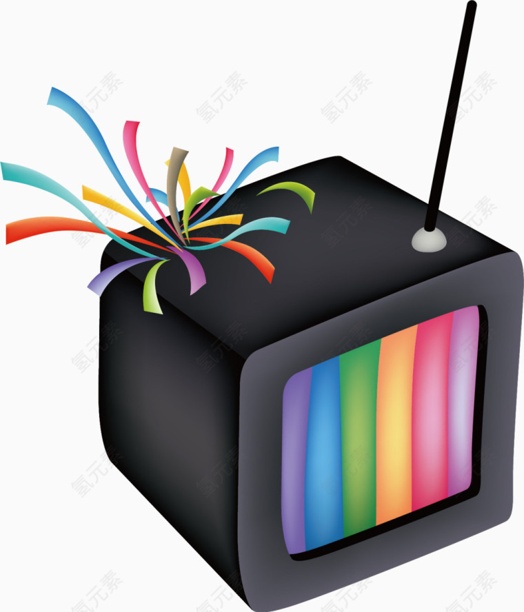 电视机矢量图片