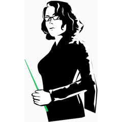 人才招聘漫画女教师