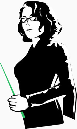 人才招聘漫画女教师