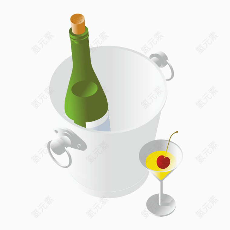 冰镇香槟酒