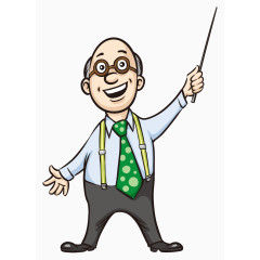 商务男士讲解矢量