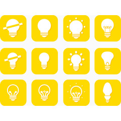 电动能源灯图标符号创新