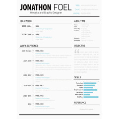 简洁简历模版
