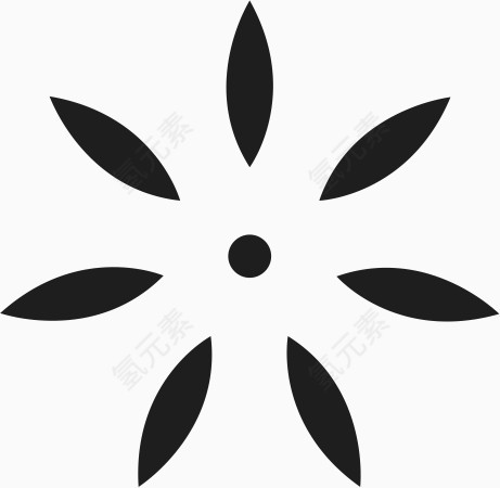 角花底纹花型对称平面图形