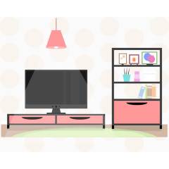 矢量客厅电视