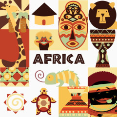 矢量非洲设计元素