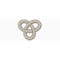 矢量海洋元素绳子圈